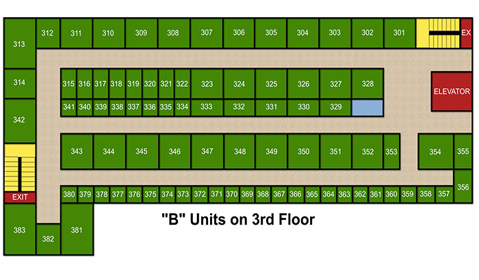B-unit-3rd-floor self storage facility